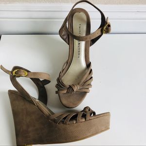 Chinese Laundry Wedge Platform Tan Brown Size 10